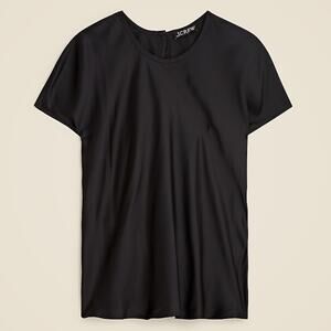 J.Crew Drapey T-shirt top Black Size S CD050